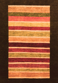 Abstract Orange Modern Rug, abs808org