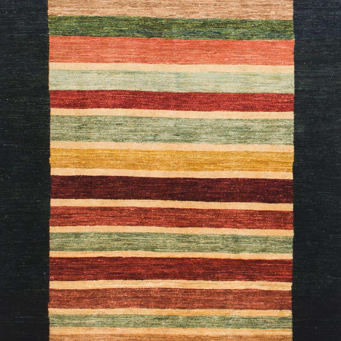 Machine Washable Abstract Bakers Brown Rug, wshabs808