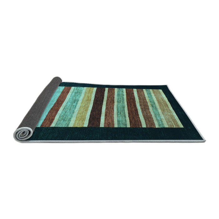 Sideview of Abstract Light Blue Modern Rug, abs808lblu