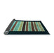 Sideview of Abstract Light Blue Modern Rug, abs808lblu