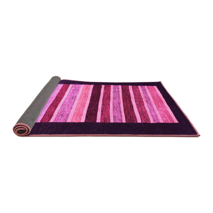 Sideview of Abstract Pink Modern Rug, abs808pnk