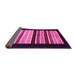 Sideview of Abstract Pink Modern Rug, abs808pnk