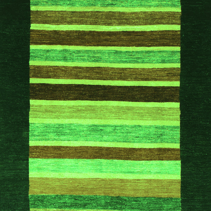 Machine Washable Abstract Green Modern Area Rugs, wshabs808grn