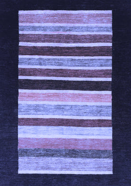 Abstract Blue Modern Rug, abs808blu