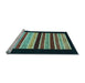 Sideview of Machine Washable Abstract Light Blue Modern Rug, wshabs808lblu