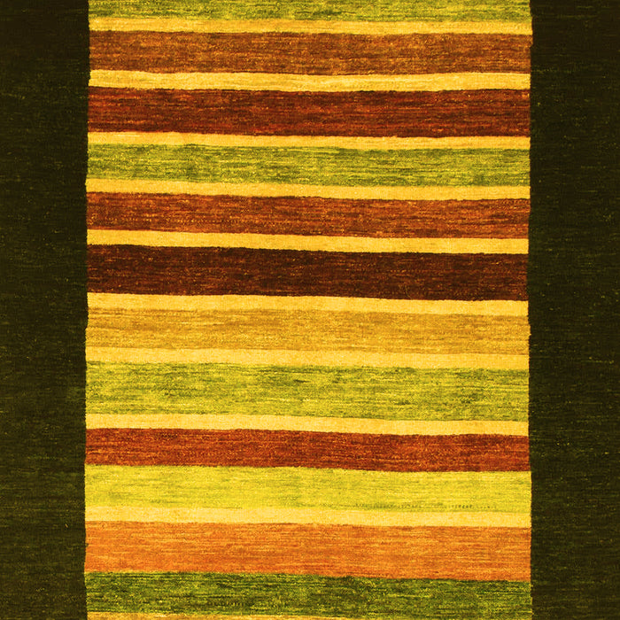 Machine Washable Abstract Yellow Modern Rug, wshabs808yw