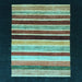 Square Abstract Light Blue Modern Rug, abs808lblu