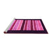 Sideview of Machine Washable Abstract Pink Modern Rug, wshabs808pnk