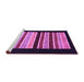 Sideview of Machine Washable Abstract Purple Modern Area Rugs, wshabs808pur