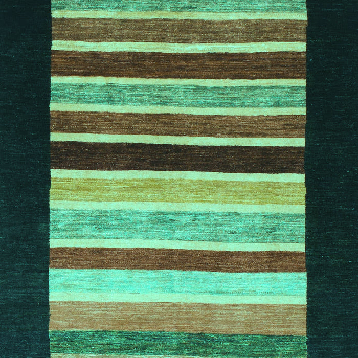 Machine Washable Abstract Turquoise Modern Area Rugs, wshabs808turq