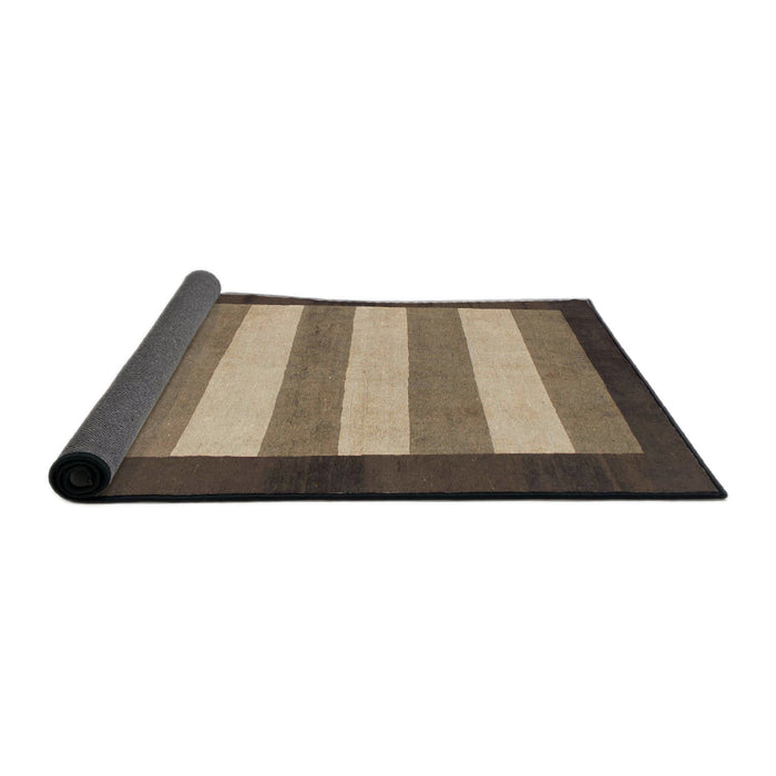 Sideview of Abstract Brown Modern Rug, abs809