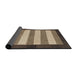 Sideview of Abstract Brown Modern Rug, abs809