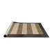 Sideview of Machine Washable Abstract Brown Sugar Brown Rug, wshabs809