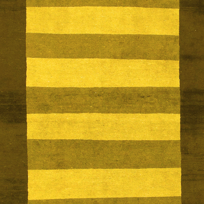 Machine Washable Abstract Yellow Modern Rug, wshabs809yw