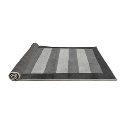Sideview of Abstract Gray Modern Rug, abs809gry