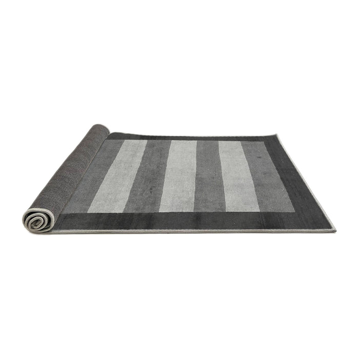 Sideview of Abstract Gray Modern Rug, abs809gry