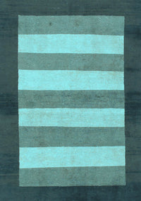 Abstract Light Blue Modern Rug, abs809lblu