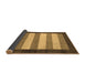 Sideview of Abstract Brown Modern Rug, abs809brn