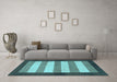 Machine Washable Abstract Light Blue Modern Rug in a Living Room, wshabs809lblu