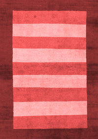 Abstract Red Modern Rug, abs809red