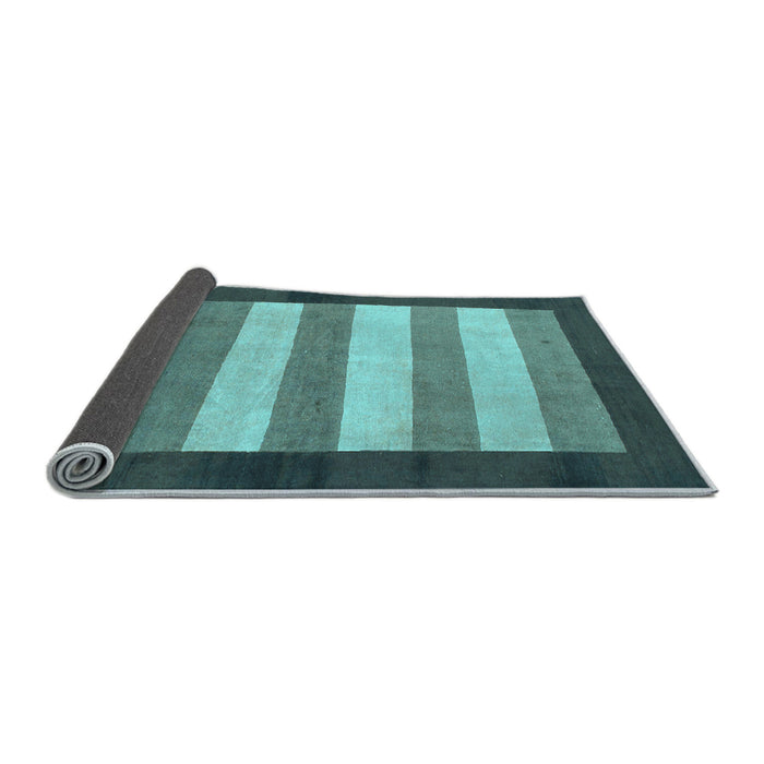 Sideview of Abstract Light Blue Modern Rug, abs809lblu