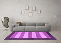 Machine Washable Abstract Purple Modern Rug, wshabs809pur