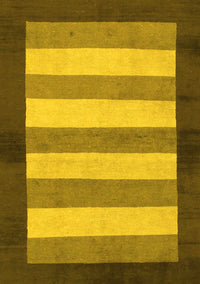 Abstract Yellow Modern Rug, abs809yw