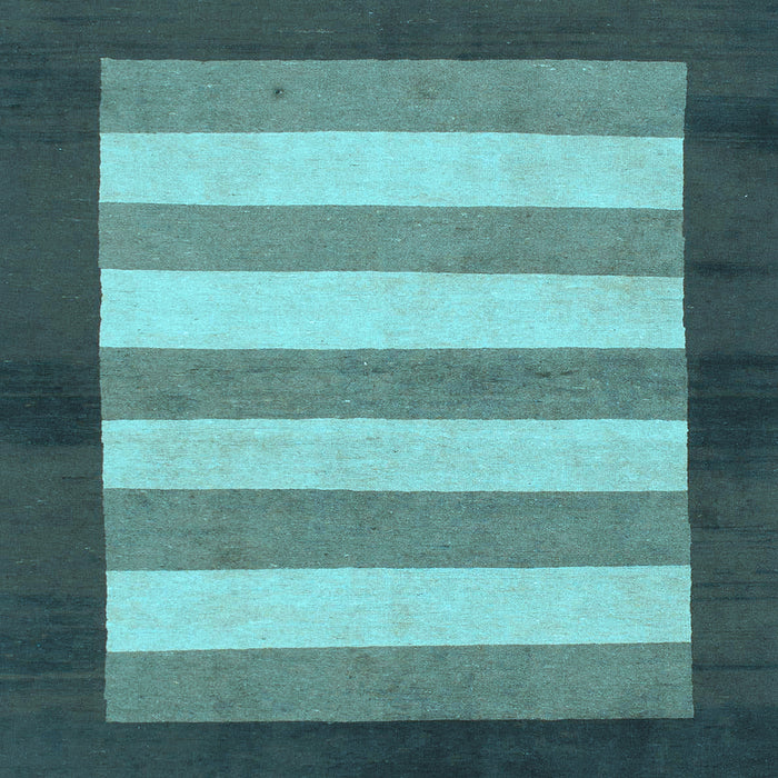 Square Machine Washable Abstract Light Blue Modern Rug, wshabs809lblu