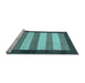 Sideview of Machine Washable Abstract Light Blue Modern Rug, wshabs809lblu