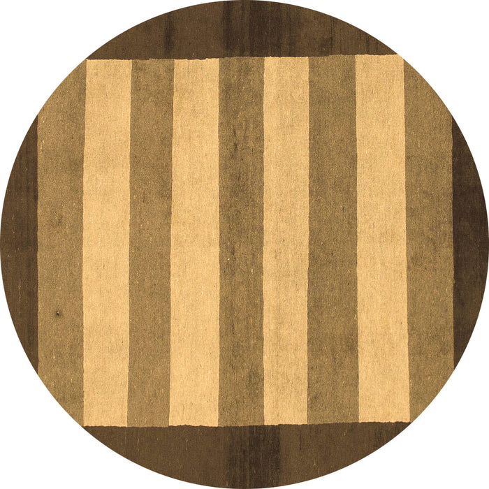 Round Machine Washable Abstract Brown Modern Rug, wshabs809brn