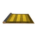 Sideview of Abstract Yellow Modern Rug, abs809yw