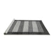 Sideview of Machine Washable Abstract Gray Modern Rug, wshabs809gry