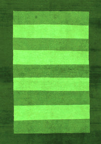 Abstract Green Modern Rug, abs809grn