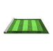 Sideview of Machine Washable Abstract Green Modern Area Rugs, wshabs809grn