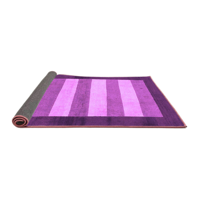 Sideview of Abstract Purple Modern Rug, abs809pur