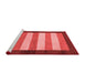 Modern Red Washable Rugs