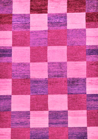 Checkered Pink Modern Rug, abs80pnk