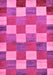 Checkered Pink Modern Rug, abs80pnk