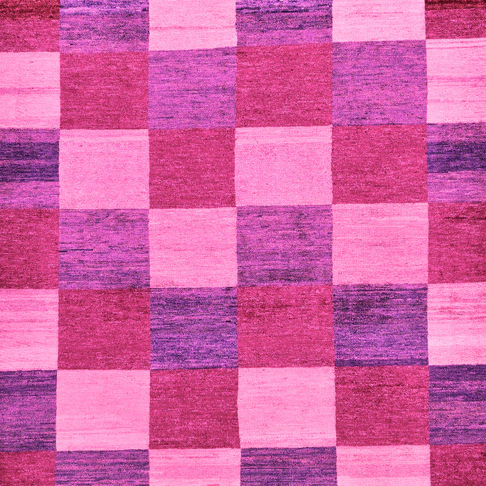 Checkered Pink Modern Rug, abs80pnk