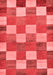 Checkered Red Modern Area Rugs