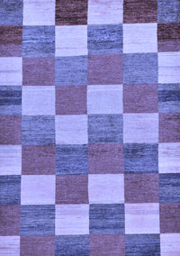 Checkered Blue Modern Rug, abs80blu