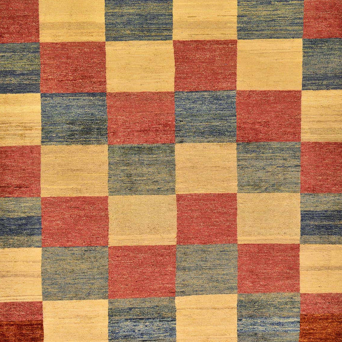 Machine Washable Abstract Gold Rug, wshabs80