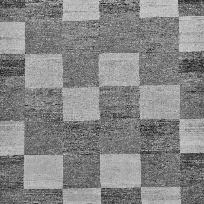 Machine Washable Checkered Gray Modern Rug, wshabs80gry