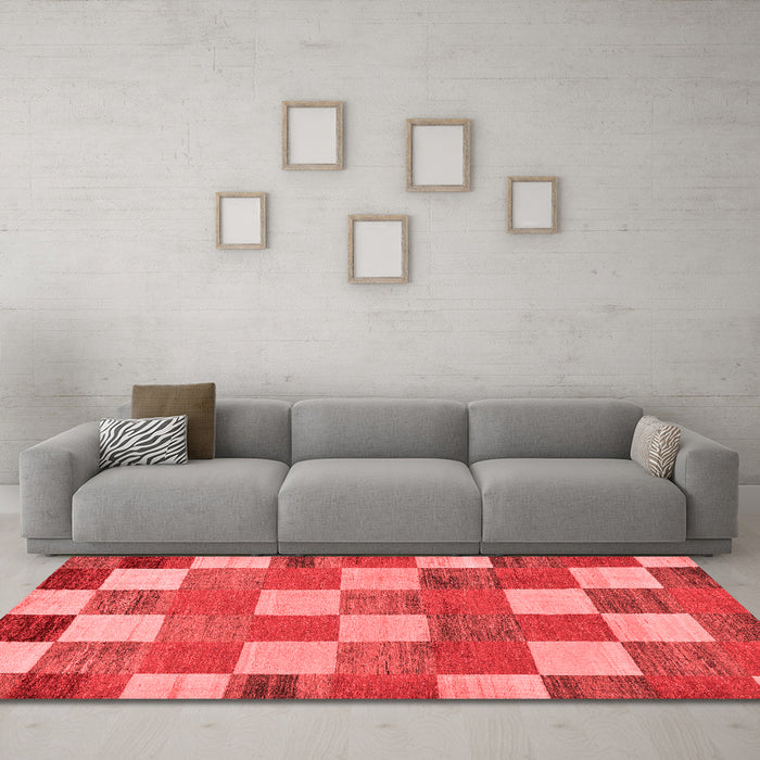 Modern Red Washable Rugs