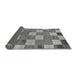 Sideview of Checkered Gray Modern Rug, abs80gry