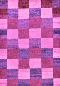 Checkered Purple Modern Rug, abs80pur