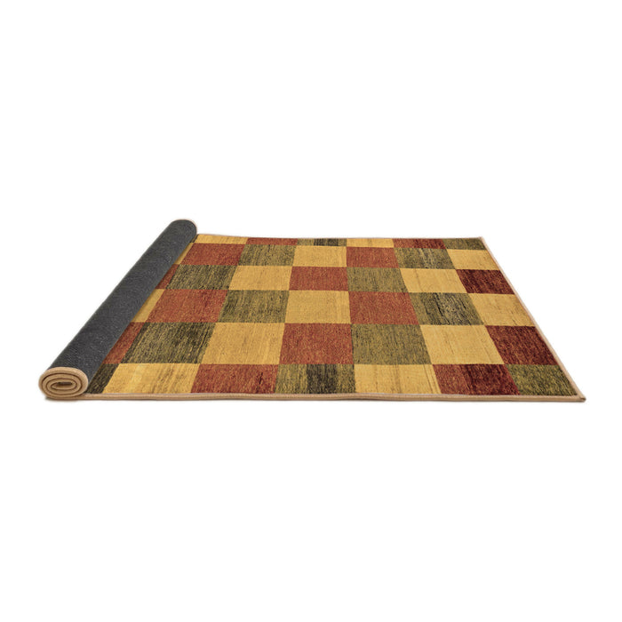 Sideview of Checkered Brown Modern Rug, abs80brn