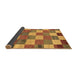 Sideview of Checkered Brown Modern Rug, abs80brn