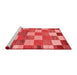 Modern Red Washable Rugs