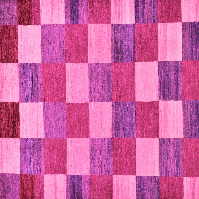 Square Checkered Pink Modern Rug, abs80pnk